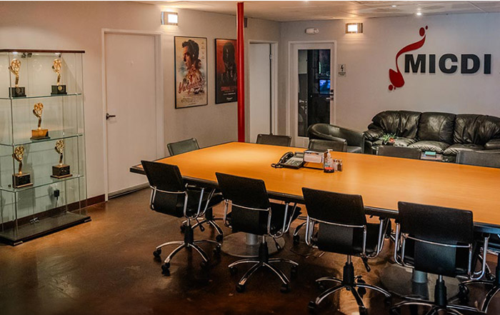 Image of MICDI Productions Inc.'s office showing awards they have won